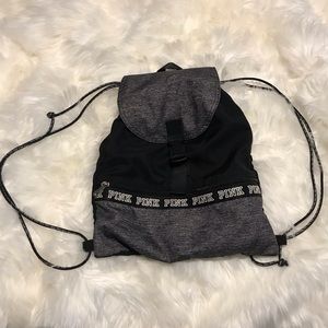 SOLD! PINK DRAWSTRING BACKPACK